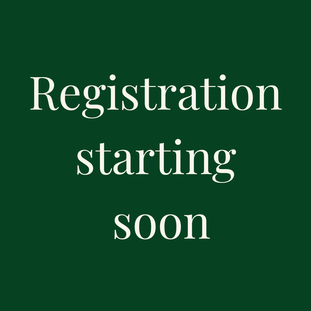 Registration starting soon